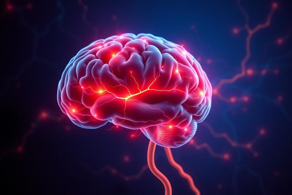 Head impact and concussion illustration